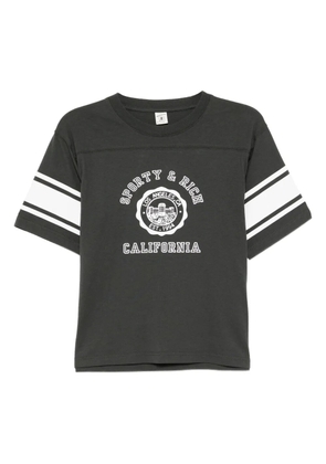 Sporty & Rich logo-print T-shirt - Grey