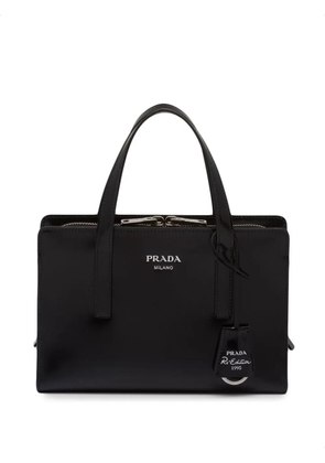 Prada mini Re-Edition 1995 brushed-leather tote bag - Black