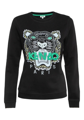 Kenzo Pre-Owned logo-embroidered sweatshirt - Black