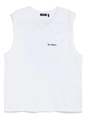 FIVE CM logo-embroidered vest - White