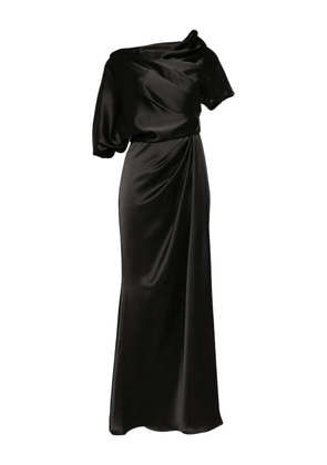 Amsale Satin off-shoulder gown - Black