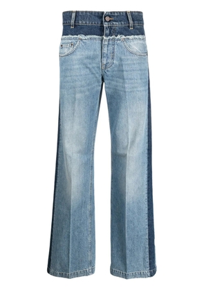 Stella McCartney panelled straight-leg jeans - Blue