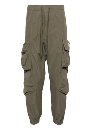Musium Div. logo-patch cargo trousers - Green