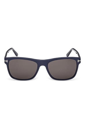 TOM FORD Eyewear rectangle detail sunglasses FT0698 - Black