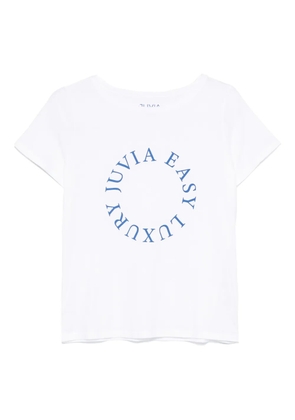Juvia logo-print cotton t-shirt - 100 WHITE