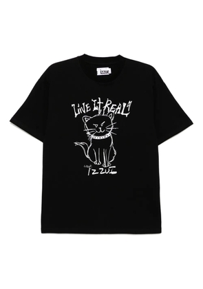izzue graphic-print T-shirt - Black