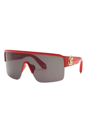 Roberto Cavalli logo-plaque sunglasses - Red