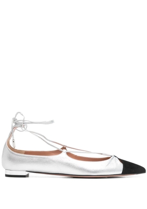 Aquazzura Gabi ballerina shoes - Silver