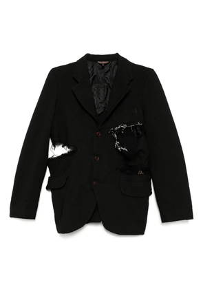 Black Comme Des Garçons Gabardine treated jacket