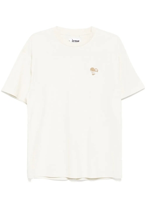 izzue logo-print T-shirt - Neutrals