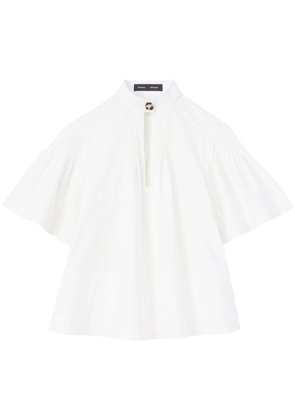 Proenza Schouler pintuck-detail flared blouse - White