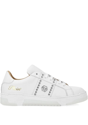 Philipp Plein leather sneakers - White