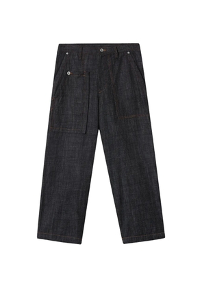 Y's pocket denim trousers - Black
