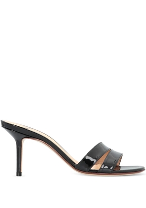 Francesco Russo patent leather stiletto sandals - Black