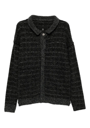 A BATHING APE® logo-embroidered cardigan - Black