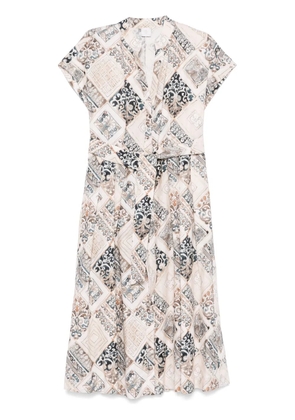 Eleventy linen midi dress - Neutrals