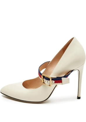 Gucci Pre-Owned Sylvie strap pumps - Neutrals