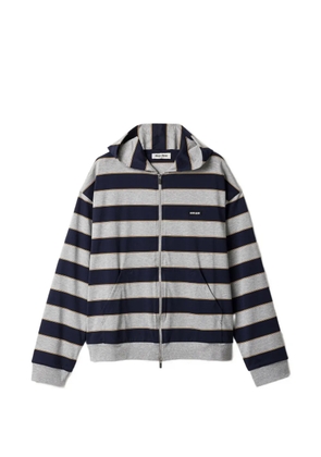 Miu Miu striped hoodie - Blue