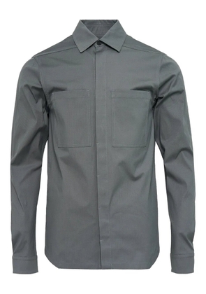 Rick Owens double-pocket poplin shirt - Grey