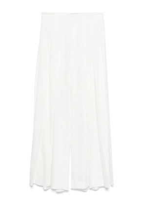 alice + olivia Ainslie pleated wide-leg trousers - White