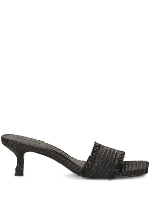Cult Gaia Ada Frayed sandals - Black