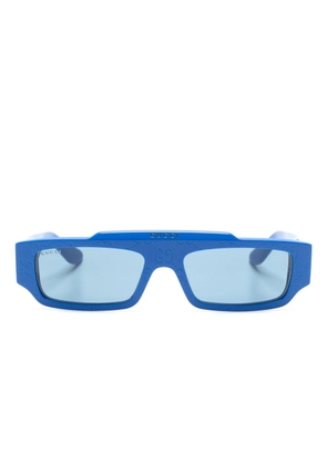 Gucci Eyewear GG-Supreme rectangle-frame sunglasses - Blue