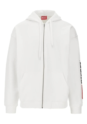 Diesel full zip hoodie - White
