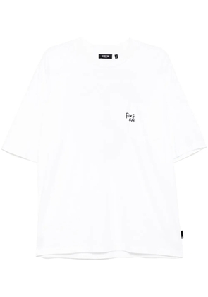 FIVE CM logo-embroidered T-shirt - White
