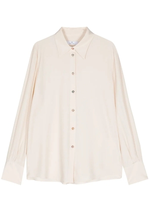 PS Paul Smith spread-collar crepe shirt - Neutrals