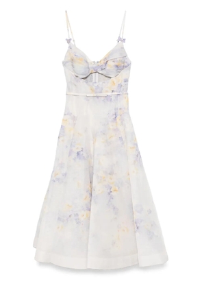 ZIMMERMANN Crush midi dress - White