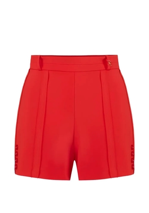 Elisabetta Franchi button logo-detail shorts - Red