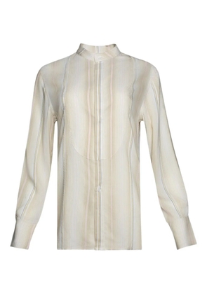 Victoria Beckham stripe long-sleeve shirt - Neutrals