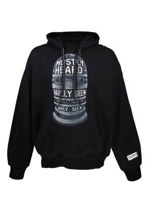 Mostly Heard Rarely Seen balaclava-print hoodie - Black
