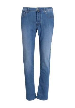 Jacob Cohën logo-patch jeans - Blue