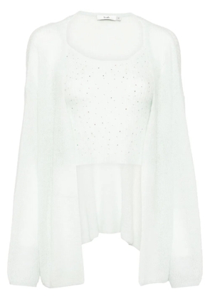 b+ab long-sleeves cardigan set - Green