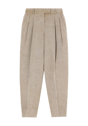Giorgio Armani double-pleats trousers - Neutrals