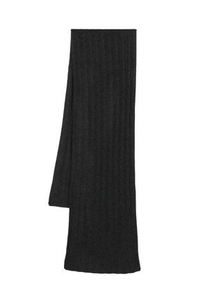 JOSEPH fine ribbed-knit scarf - Grey
