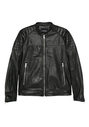 Antony Morato quilted leather jacket - Black