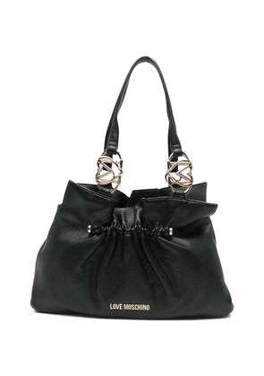 Love Moschino gathered-effect tote bag - Black