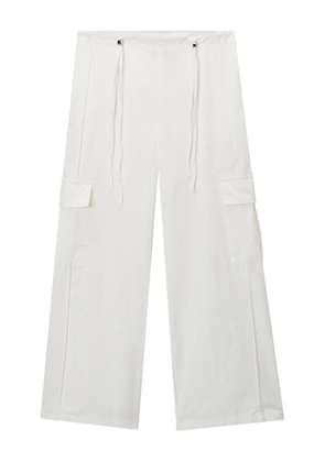 tout a coup cargo wide-leg trousers - White