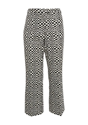 Max Mara graphic-print trousers - Black