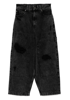 FIVE CM distressed tapered jeans - Grey