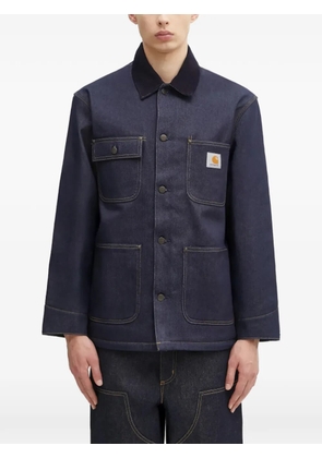 Carhartt WIP buttoned corduroy-collar jacket - Blue