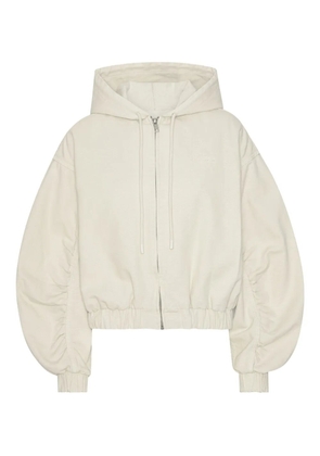 ROTATE BIRGER CHRISTENSEN balloon-sleeve hooded jacket - Neutrals