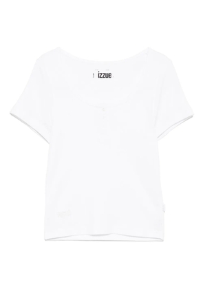 izzue ribbed T-shirt - White