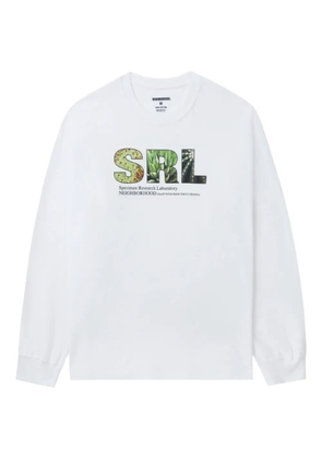Neighborhood SRL logo-graphic long-sleeve T-shirt - White
