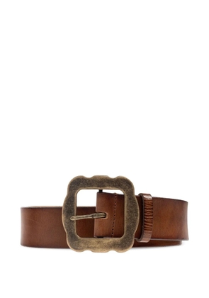 DSQUARED2 leather square-buckle belt - Brown