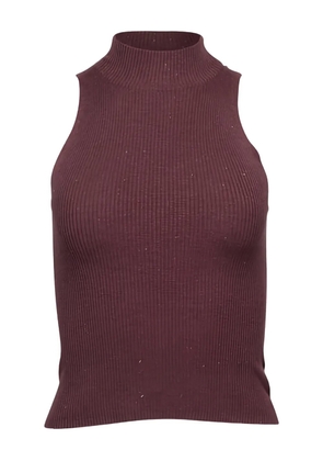 Brunello Cucinelli sleeveless ribbed top - Pink