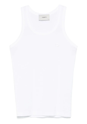 Coperni logo-embroidered tank top - White