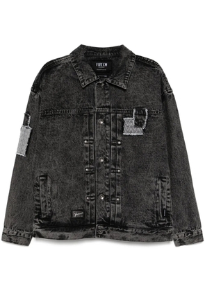 FIVE CM patchwork denim jacket - Grey
